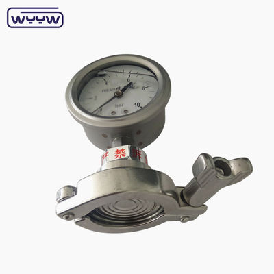2.5 pollici di manometro del diaframma con connessione inferiore e filo NPT
