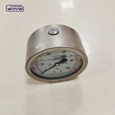 Indicatore di precisione e di grado industriale Riempito con precisione della pressione del liquido ± 1,6% del monte a scala completa Monte inferiore