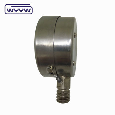 63 mm di diametro ± 2,5% di precisione Classe tutti gli acciai inossidabili manometro di pressione Accetta OEM servizio