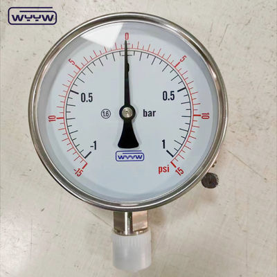 OEM Gas Pressure Test Gauge Supporto personalizzato per la pressione industriale
