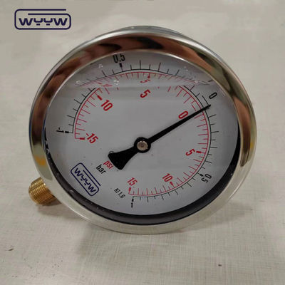 Gauge di materiale di connessione del movimento in ottone per sistemi a pressione e vuoto per applicazioni pesanti
