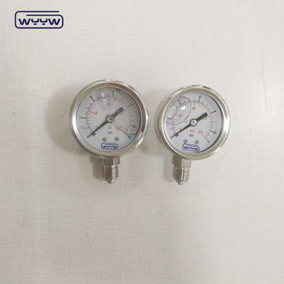 Tubo Bourton in acciaio inossidabile di calibro liquido 1/4&quot; 1/2''BSP/PT/NPT/G/M
