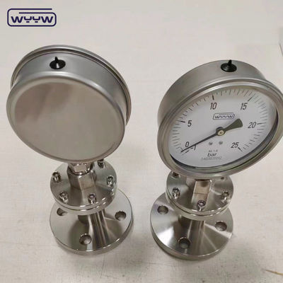 1/4 1/2&quot; NPT BSP Diaframma Gauge Posizione di connessione inferiore ±2,5% 1,6% Precisione