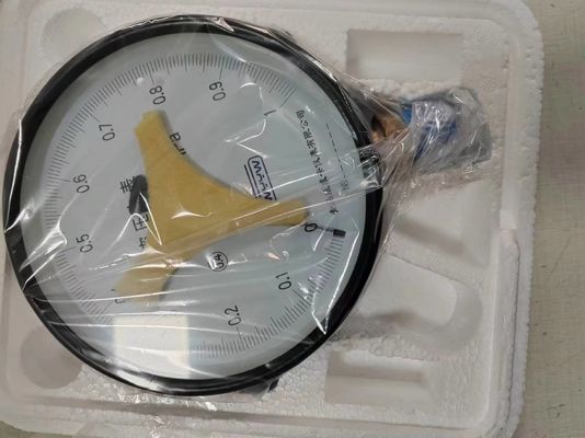 Pressometro di prova di precisione industriale in acciaio nero ± 0,4% di scala completa