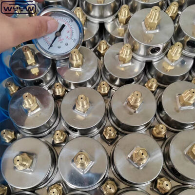 Pressometro per vuoto in acciaio inossidabile con quadrante di 60 mm e montatura posteriore per applicazioni industriali