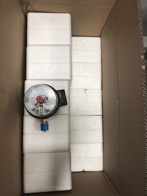 Pressometro elettrico da contatto da 4 pollici (100 mm) con doppio controllo limite e 380V 10VA per l'automazione