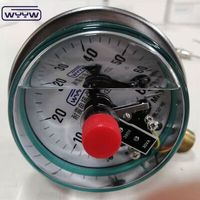 Misuratore elettronico di pressione assistito magneticamente con dimensioni di 100 mm e riempito di silicone per misure accurate