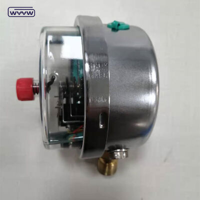 Misuratore elettronico di pressione assistito magneticamente con dimensioni di 100 mm e riempito di silicone per misure accurate