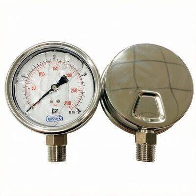 Thread 14PTNPTG M Stainless Steel Case High Pressure Gauge Engineered for Performance Under Extreme Pressure Conditions