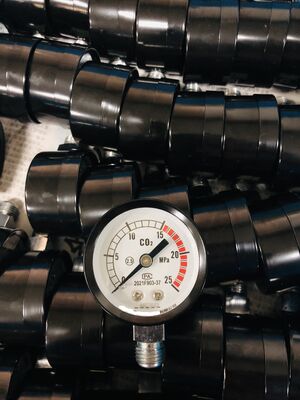 Manometro Economico 0-100 Mpa Adatto per Applicazioni Ossigeno CO2 Tipo Secco Senza Olio Durevole e Performante